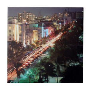 VS, Florida, Miami Beach, Ocean Drive, Art Deco 2 Tegeltje