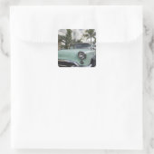 VS, Florida, Miami Beach: South Beach, 1956 3 Vierkante Sticker (Tas)