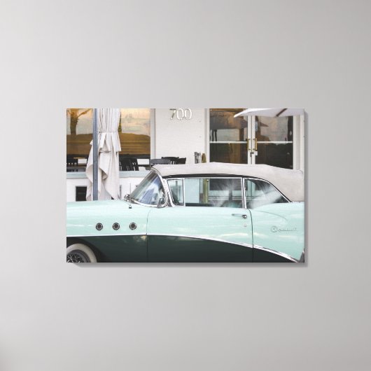 VS, Florida, Miami Beach: South Beach, 1956 Canvas Afdruk (Voorkant)
