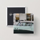 VS, Florida, Miami Beach: South Beach, 1956 Vierkante Button 5,1 Cm (Voorkant /achterkant)