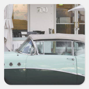VS, Florida, Miami Beach: South Beach, 1956 Vierkante Sticker