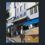 VS, Florida, Miami Beach: South Beach, Art Deco Poster<br><div class="desc">COPYRIGHT Walter Bibikow / DanitaDelimont.com | US10 WBI0165.jpg | Verenigde Staten,  Florida,  Miami Beach: South Beach,  Art Deco Hotels,  Park Central Hotel en 1930 auto</div>