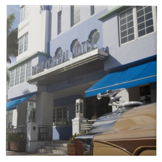 VS, Florida, Miami Beach: South Beach, Art Deco Tegeltje (Voorkant)