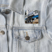 VS, Florida, Miami Beach: South Beach, Art Deco Vierkante Button 5,1 Cm (In situ)