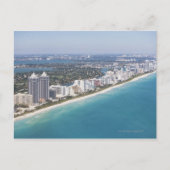 VS, Florida, Miami, Cityscape met strand Briefkaart (Voorkant)