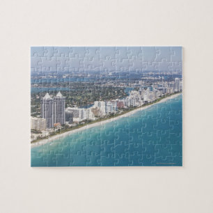 VS, Florida, Miami, Cityscape met strand Legpuzzel