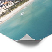 VS, Florida, Miami, Cityscape met strand Poster (Hoek)