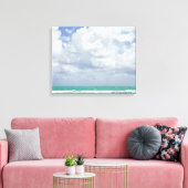VS, Florida, Miami, landschap met zee Canvas Afdruk (Insitu (Woonkamer))