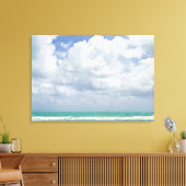 VS, Florida, Miami, landschap met zee Canvas Afdruk (Insitu (Woonkamer))