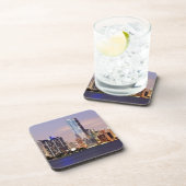 VS, Florida, Miami skyline bij schemering 2 Drankjes Onderzetter (Rechterzijde)