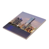 VS, Florida, Miami skyline bij schemering 2 Tegeltje (Zijkant)
