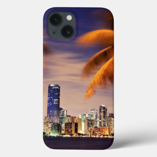 VS, Florida, Miami skyline bij schemering Case-Mate iPhone Case (Achterkant)