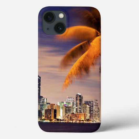 VS, Florida, Miami skyline bij schemering Case-Mate iPhone Case (Achterkant)