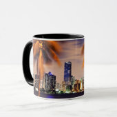 VS, Florida, Miami skyline bij schemering Mok (Voorkant links)