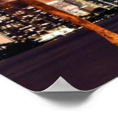 VS, Florida, Miami skyline bij schemering Poster (Hoek)