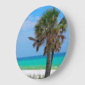 VS, Florida. palmbomen op de maragingkust Grote Klok (Hoek)