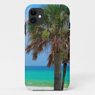 VS, Florida. Palmbomen op Emerald Coast iPhone 11 Hoesje