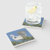 VS, Florida, St. Augustine, Egret Stenen Onderzetter (Zijkant)