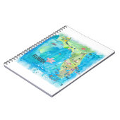 VS Florida State  map met hoogtepunten Notitieboek (Linkerzijde)