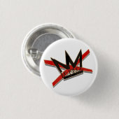 VS geen koningen protest typografie verklaring Ronde Button 3,2 Cm (Voorkant /achterkant)