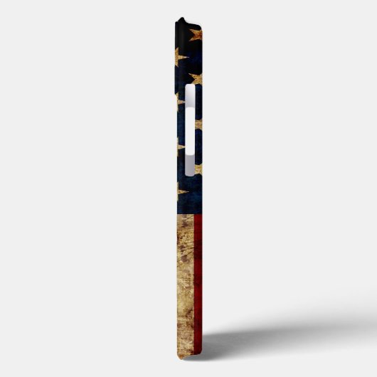 VS/gekrunde vlag Hoesje-Mate iPhone Case (Achterkant / Links)