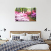 VS; Georgia; Pine Mountain. Azalea's bij Canvas Afdruk (Insitu (Slaapkamer))