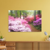VS; Georgia; Pine Mountain. Azalea's bij Canvas Afdruk (Insitu (Woonkamer))