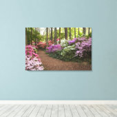 VS, Georgia, Pine Mountain. Een pad door Canvas Afdruk (Insitu (Houten vloer))