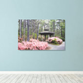 VS, Georgia, Pine Mountain. Een prieel te midden v Canvas Afdruk (Insitu (Houten vloer))