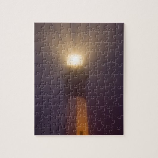 VS; Georgia; Savannah. Vuurtoren van Tybee Island Legpuzzel (Verticaal)