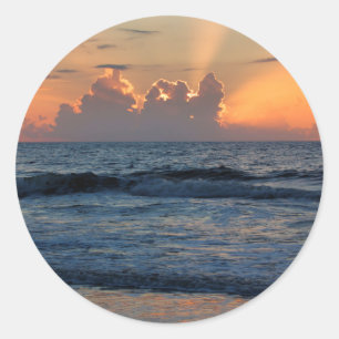 VS, Georgia, Tybee Island, Tybee Island Beach Ronde Sticker