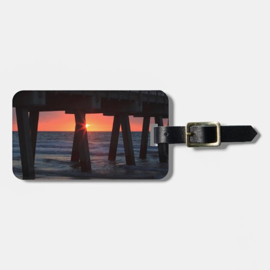 VS, Georgia, Tybee Island, Tybee Pier Bagagelabel (Voorkant horizontaal)
