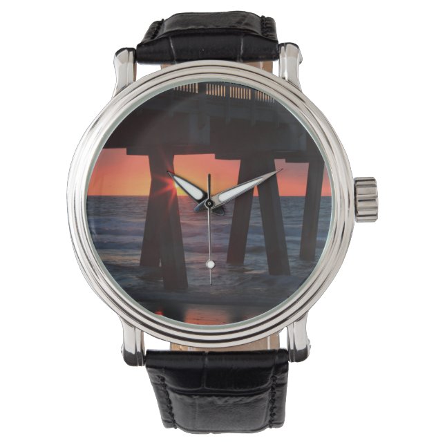 VS, Georgia, Tybee Island, Tybee Pier Horloge (Voorkant)
