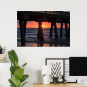VS, Georgia, Tybee Island, Tybee Pier Poster (Thuiskantoor)