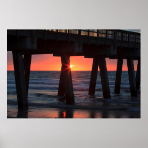 VS, Georgia, Tybee Island, Tybee Pier Poster