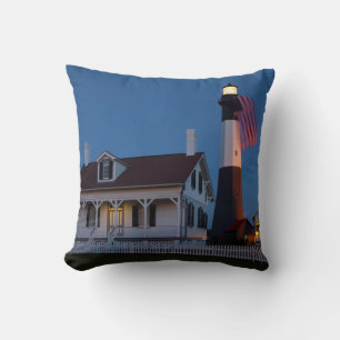 VS, Georgia, Tybee Island, Vlag Hijsen Kussen