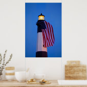 VS, Georgia, Tybee Island, Vlag in top 2 Poster (Keuken)
