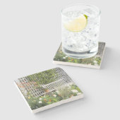 VS, Georgië, Pine Mountain. Voorzitter Stenen Onderzetter (Zijkant)