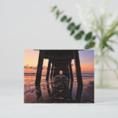 VS, Georgië, Tybee Island, Pier op Tybee Island Briefkaart (Staand voorkant)