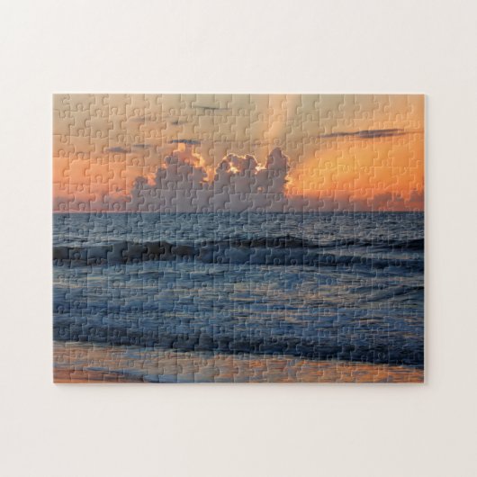 VS, Georgië, Tybee Island, Tybee Island Beach Legpuzzel (Horizontaal)