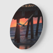 VS, Georgië, Tybee Island, Tybee Pier Grote Klok (Hoek)