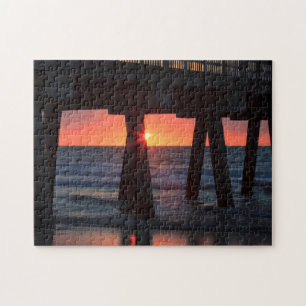 VS, Georgië, Tybee Island, Tybee Pier Legpuzzel