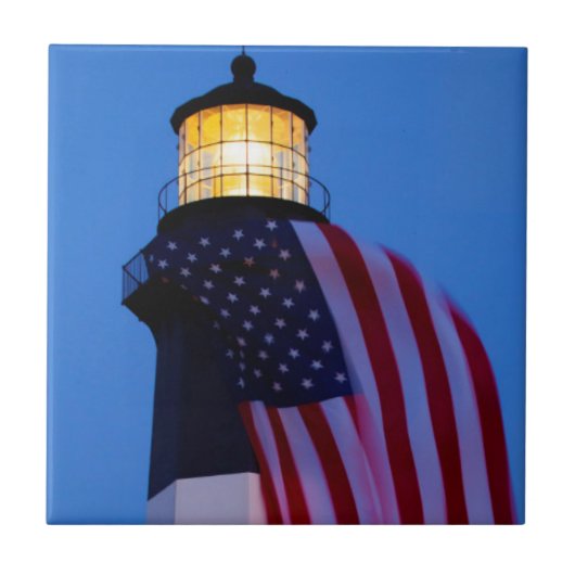 VS, Georgië, Tybee Island, Vlag 2 Tegeltje (Voorkant)