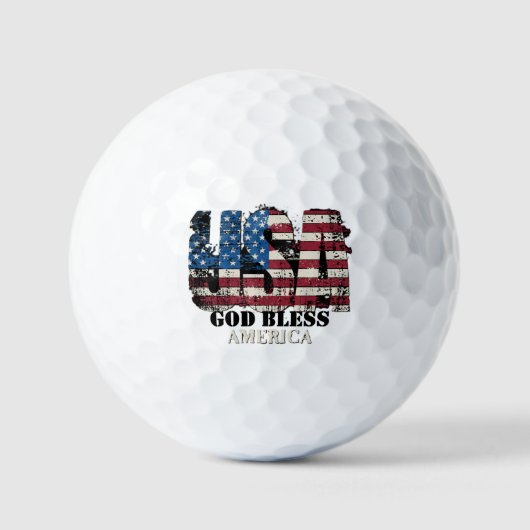 VS God zegene Amerika Golfballen (Voorkant)