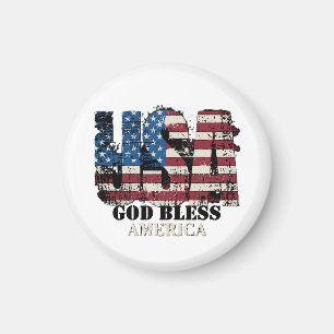 VS God zegene Amerika Magneet