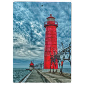 VS, Grand Haven, Michigan, vuurtoren Klembord (Achterkant)