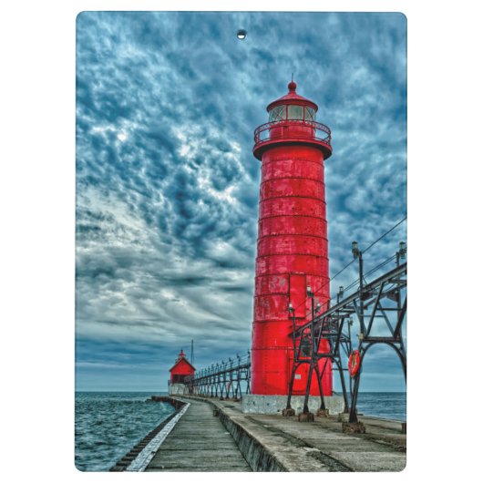 VS, Grand Haven, Michigan, vuurtoren Klembord (Achterkant)