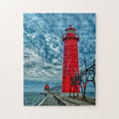 VS, Grand Haven, Michigan, vuurtoren Legpuzzel (Verticaal)
