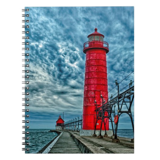 VS, Grand Haven, Michigan, vuurtoren Notitieboek (Voorkant)