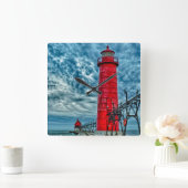 VS, Grand Haven, Michigan, vuurtoren Vierkante Klok (Huis)